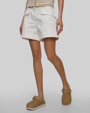 Białe Szorty Damskie Aeronautica Militare