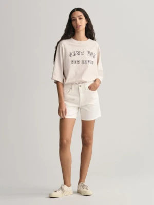 Białe szorty denimowe GANT