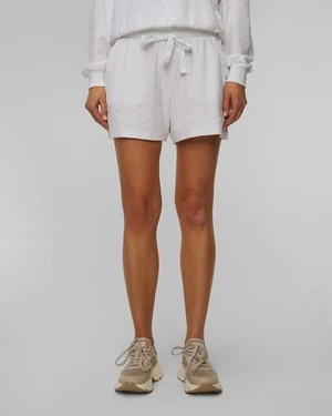 Białe Szorty Frotte Damskie Deha