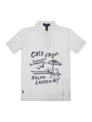 Białe T-shirty i Pola dla Chłopców Ralph Lauren