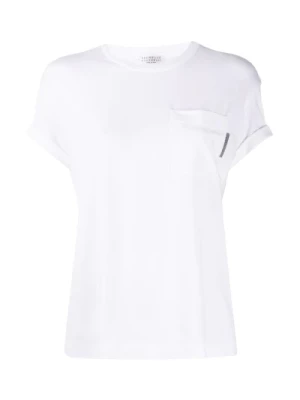 Białe T-shirty i Pola dla kobiet Brunello Cucinelli