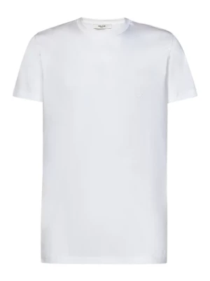 Białe T-shirty i Pola z Haftem Logo Golden Craft