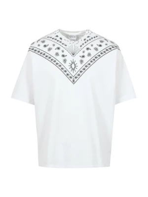 Białe T-shirty i Pola z wzorem Bandana Marcelo Burlon