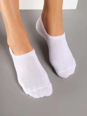 Białe Wiskozowe Skarpety Stopki 3 Pack Siefra