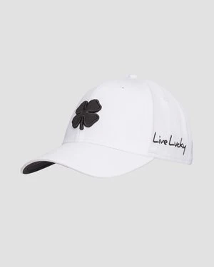 Biało-czarna Czapka Z Daszkiem Męska Black Clover Premium Clover 1
