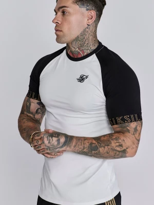 Biało-czarna koszulka męska Tech SikSilk