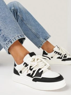 Biało-Czarne Sneakersy Rilvora