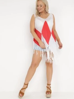 Biało-Czerwona Tunika Nyssaia r&f fashion