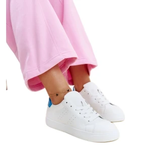Biało-niebieskie sneakersy Akila białe Inna marka