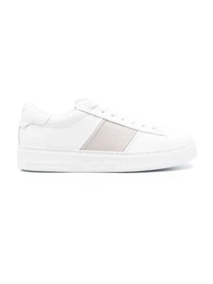 Biało-Srebrne Sneaker Mesh Emporio Armani