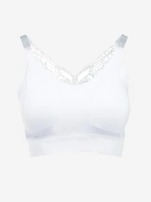 Biały Biustonosz z Koronką w Cyrkonie Liurada