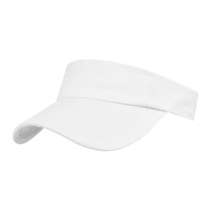 Biały Daszek na głowę przeciwsłoneczny czapka na lato sportowa regulowany biały Merg