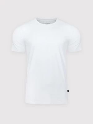 Biały gładki T-shirt Basic Pako Lorente