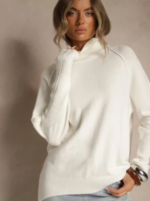 Biały Golf z Domieszką Kaszmiru o Prostym Kroju Zoirsova tandem