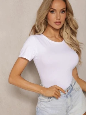 Biały Klasyczny T-shirt z Bawełny Bilena Ideal