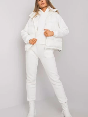 Biały komplet z kamizelką Aysel Ex Moda