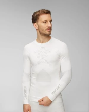 Biały Longsleeve Termoaktywny Unisex X-bionic Energy Accumulator 4.0 Armadillo Lg Sl