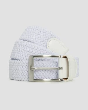 Biały Pasek Męski Alberto Gürtel Basic Braided