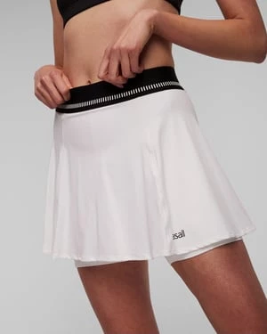 Biały Skort Damski Casall Court Elastic Skirt