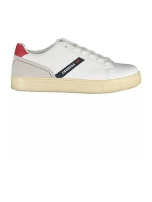 Biały Sneaker z Kontrastowym Logo i Sznurowadłami Carrera
