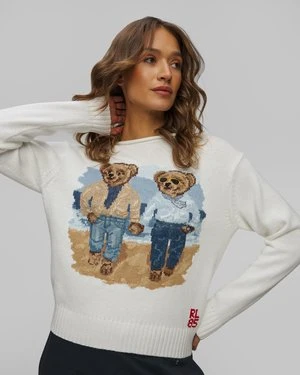 Biały sweter damski Polo Ralph Lauren
