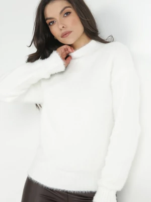 Biały Sweter Wełniany Holding On J&x