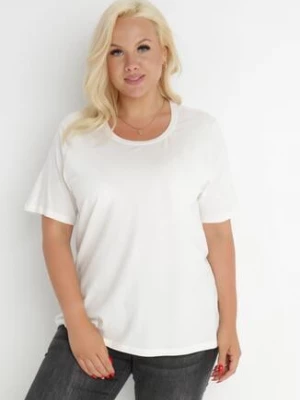 Biały T-shirt Akisistae glo-story