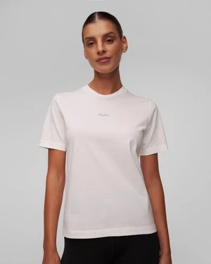 Biały T-shirt bawełniany damski Rapha