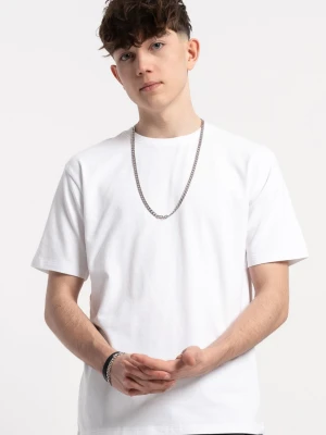 Biały t-shirt bez nadruków Reporter Young