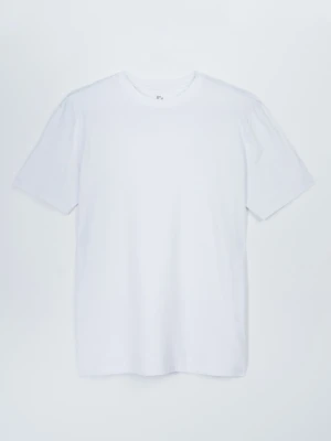 Biały t-shirt bez nadruków Reporter Young