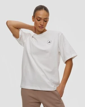 Biały T-shirt Damski Adidas By Stella Mccartney Asmc Loose