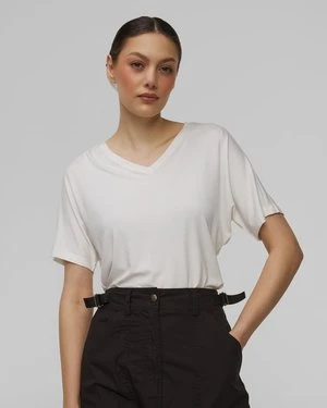 Biały T-shirt Damski Aeronautica Militare