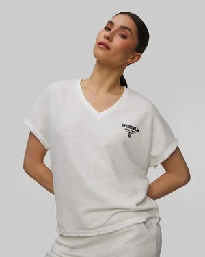Biały T-shirt Damski Bouclé Sportalm