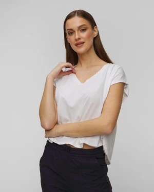 Biały T-shirt damski Deha