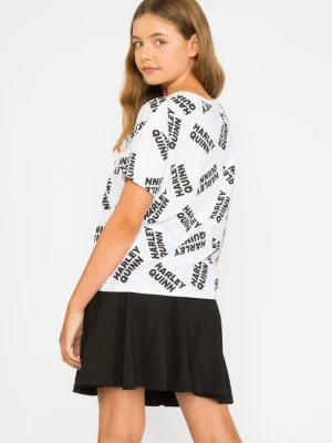 Biały t-shirt dla dziewczyny HARLEY QUINN Reporter