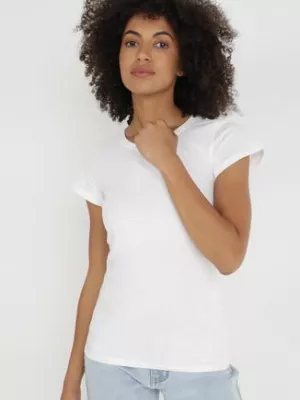 Biały T-shirt Gathanthei glo-story