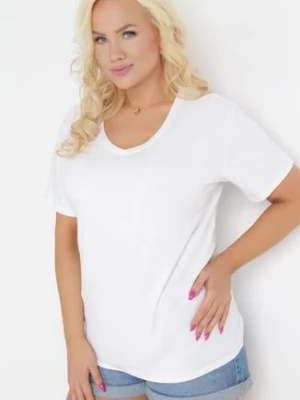 Biały T-shirt Genilin glo-story