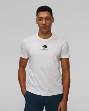 Biały T-shirt Męski Aeronautica Militare