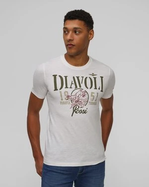 Biały T-shirt Męski Aeronautica Militare