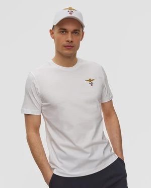 Biały T-shirt Męski Aeronautica Militare