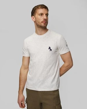 Biały T-shirt Męski Aeronautica Militare