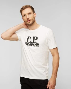 Biały T-shirt Męski C.p. Company CP Company