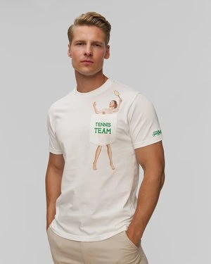 Biały T-shirt Męski Mc2 Saint Barth Austin