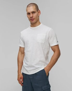 Biały T-shirt Męski Mc2 Saint Barth President