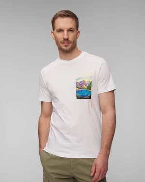 Biały T-shirt Męski Napapijri S-canada