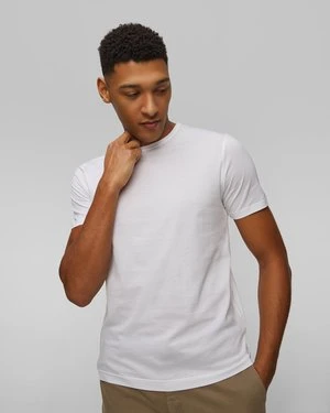 Biały T-shirt Męski Sunspel