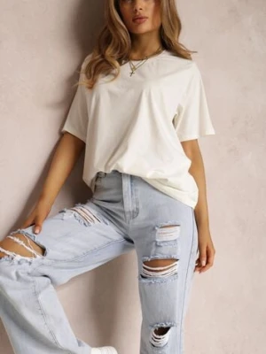 Biały T-shirt Purple glo-story