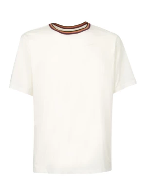 Biały T-shirt w Paski PS By Paul Smith
