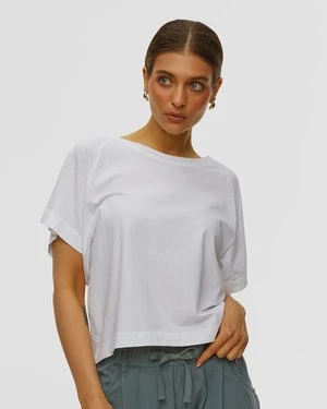 Biały T-shirt Z Bawełny Organicznej Damski Deha