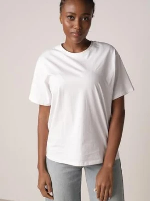 Biały T-shirt z Bawełny Typu Oversize Nedika romee's